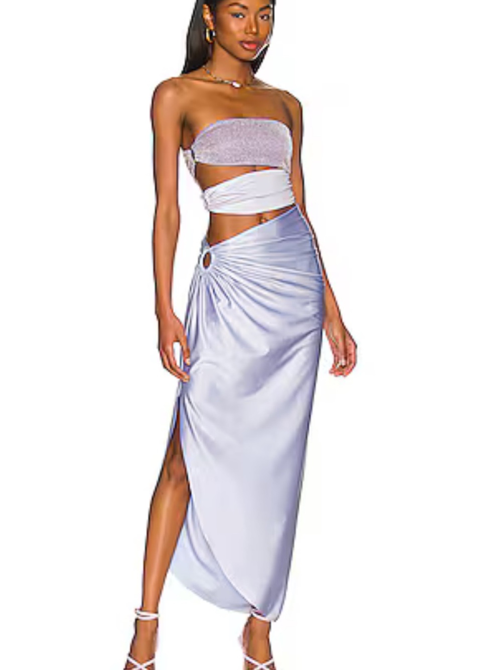 Baobab Collection Lavender Satin Cutout Bandeau Set sold out everywhere